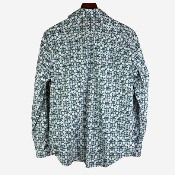 Robert Graham Shirt Mens Size M Hanover Floral Geo Flip Cuff Button Up Classic - Picture 5 of 11